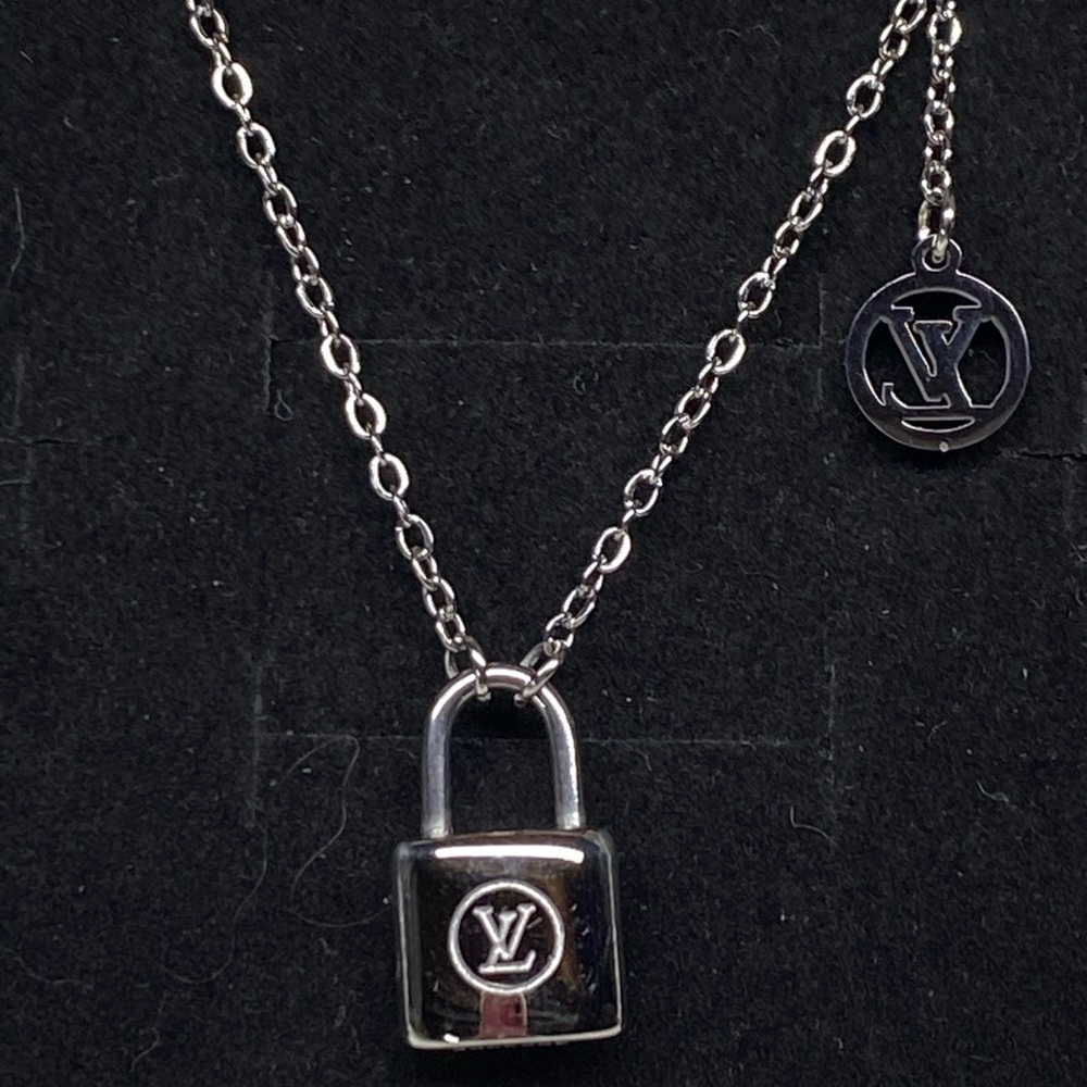 Louis Vuitton Silver Lock Necklace